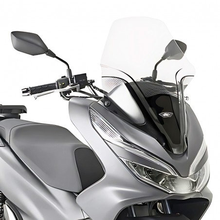 PARABREZZA TRASPARENTE KAPPA 1129DTK PER HONDA PCX 125 (2018-2019) - 60,5 X 43,5 CM