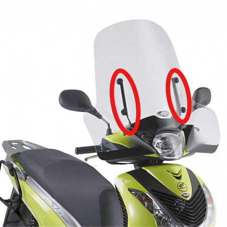 KAPPA A315AK - KIT FISSAGGIO VETRO PER HONDA SH 125-150 (2009)