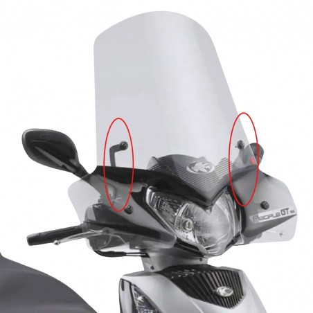 KIT FISSAGGIO KAPPA MOTO A443AK PER KYMCO PEOPLE GT 125-300 (2010) - ATTACCHI SPECIFICI
