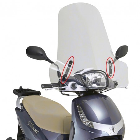 KIT DI FISSAGGIO SPECIFICO PER PEUGEOT BELVILLE 125/200 (2017) KAPPA MOTO A8101AK
