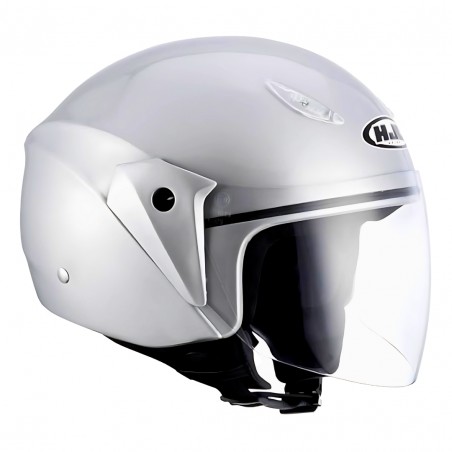 CASCO HJC CL23S DEMI-JET LIGHT-SILVER TAGLIA S (56 CM)