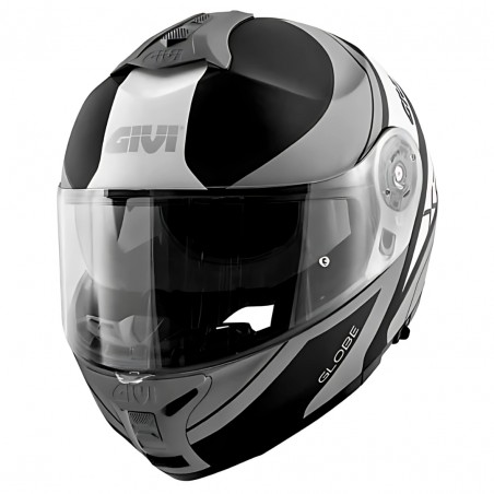 CASCO MODULARE GIVI HX21 CHALLENGER GLOBE NERO OPACO/TITANIO TAGLIA S (56CM)