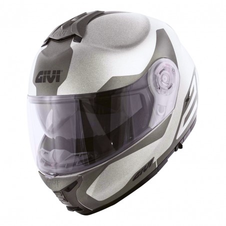 CASCO MODULARE GIVI X21 CHALLENGERSPIRIT ARGENTO/TITANIO/NERO TAGLIA S (56 CM)