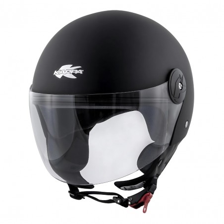 CASCO DEMI-JET KAPPA KV40 HAWAII NERO OPACO TAGLIA XS (54 CM)