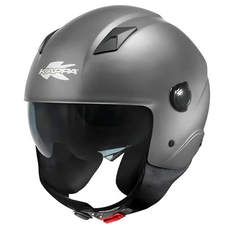CASCO DEMI-JET KAPPA KV58 TITANIO OPACO TAGLIA S (55 CM)
