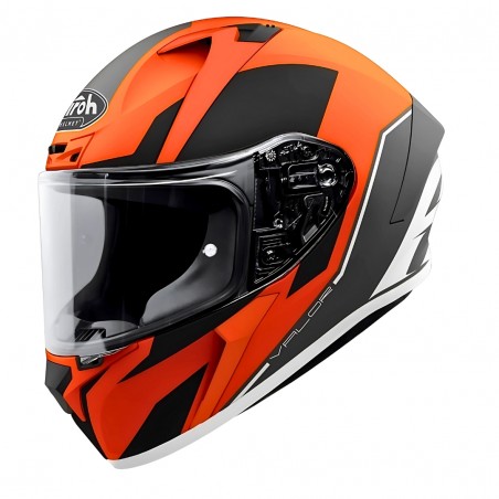 AIROH VALOR WINGS CASCO INTEGRALE ARANCIO OPACO TAGLIA XS (53-54 CM)