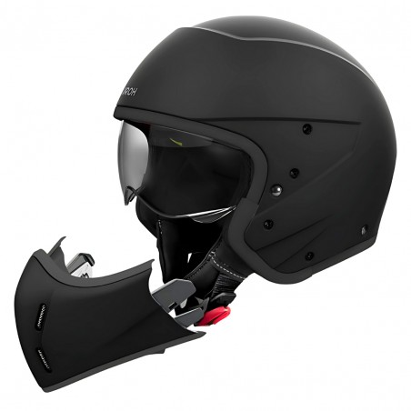AIROH J110 COLOR BLACK MATT CASCO MODULARE TAGLIA XXL (63 CM)