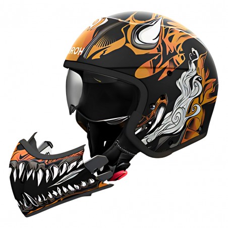 AIROH J1O35L J 110 ONI GLOSS CASCO MODULARE TAGLIA L (61 CM)
