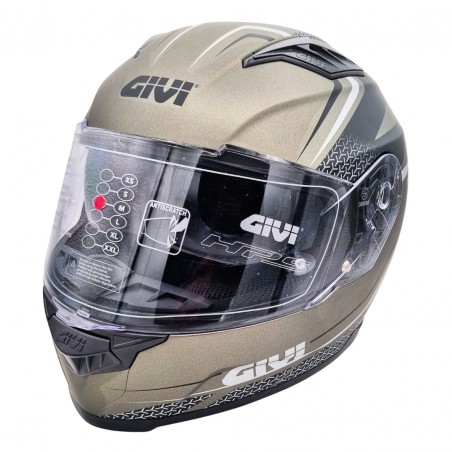 GIVI 50.5 TRIDION RAPTOR CASCO INTEGRALE MATT TITANIUM/BLACK TAGLIA M (58 CM)