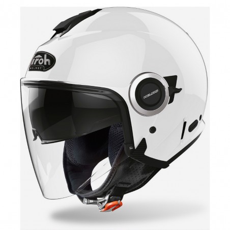 AIROH HELIOS CASCO JET BIANCO LUCIDO TAGLIA XS (54 CM)