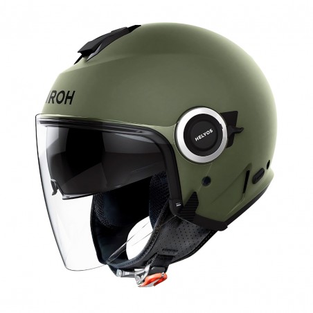 AIROH HELYOS CASCO DEMI-JET VERDE MILITARE OPACO TAGLIA S (55-56 CM)