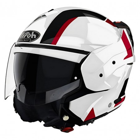 AIROH MTHEX55M MATHISSE EXPLORE RED GLOSS CASCO MODULARE TAGLIA M (58 CM)