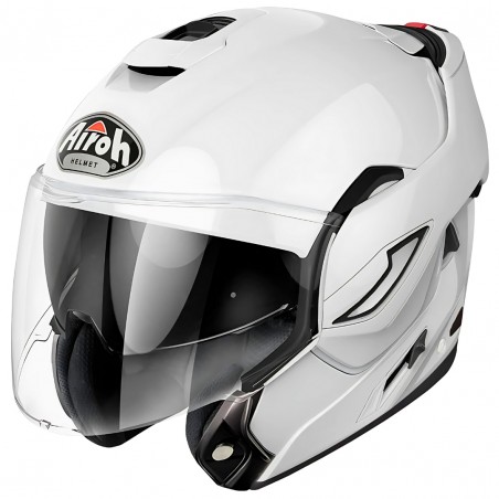 AIROH REV 19 WHITE GLOSS CASCO MODULARE TAGLIA S (56 CM)