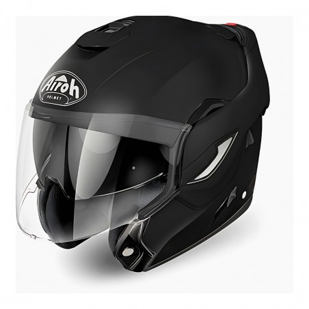 AIROH REV 19 CASCO MOTO MODULARE NERO OPACO TAGLIA S (56 CM)