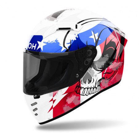 AIROH CONNOR NATION GLOSS CASCO INTEGRALE TAGLIA XL (61-62 CM)