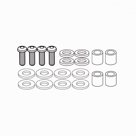 KAPPA MOTO D3101KIT KIT ATTACCHI SPECIFICO PER CUPOLINO 3101DT PER SUZUKI DL 650 V-STROM L2-L3