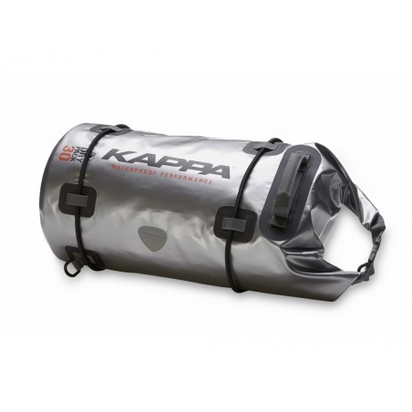 BORSA RULLO DA SELLA POSTERIORE COLORE SILVER KAPPA MOTO – ACCESSORIO MOTO UNIVERSALE