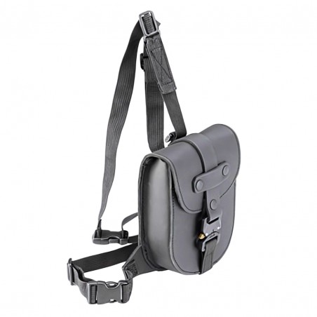 BORSELLO DA GAMBA KAPPA MOTO IN PELLE STILE CAFÈ RACER, 1 LITRO – ACCESSORIO UNIVERSALE MOTO/SCOOTER