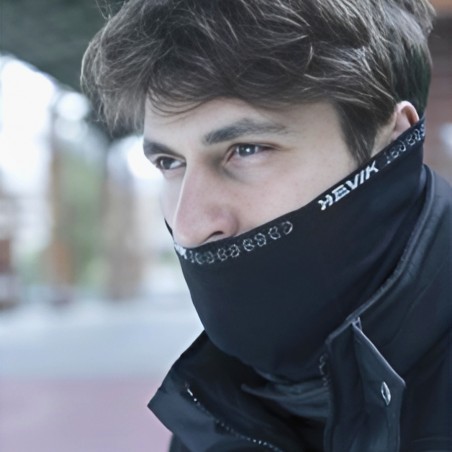 SCALDACOLLO A TUBO CARBON HEVIK – ACCESSORIO TECNICO PER MOTOCICLISTI, NERO, TAGLIA UNICA