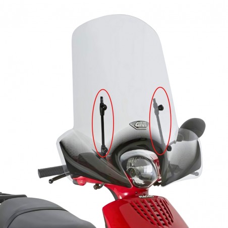 KIT FISSAGGIO PARABREZZA KAPPA MOTO PER KYMCO LIKE 50-125-200I (2009-2012)