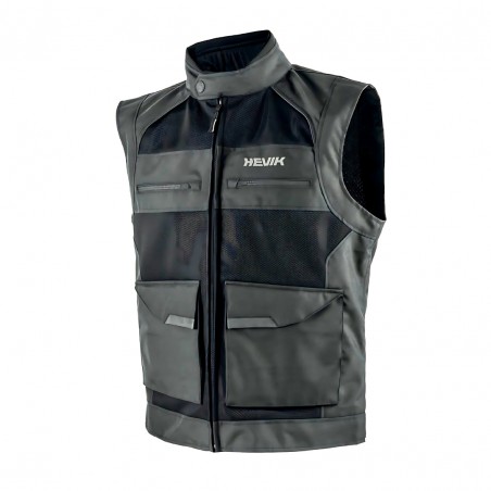 GILET MULTITASCHE HEVIK TYPHOON NERO TAGLIA XXL – ABBIGLIAMENTO MOTO TECNICO E FUNZIONALE