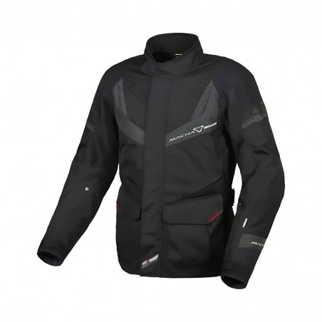 GIACCA DA MOTO MACNA RANCHER BLACK/GREY TAGLIA XXL – TOURING IMPERMEABILE E PROTETTIVA