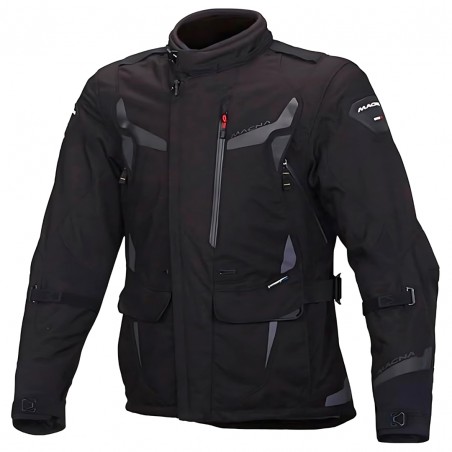 GIACCA MOTO MACNA IMPACT-PRO MEN NERO TAGLIA M – GIACCA TOURING 4 STAGIONI CON PROTEZIONI CE