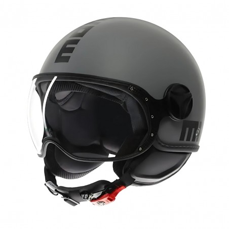 CASCO JET MOMO DESIGN FGTR CLASSIC OMOLOGATO ECE 22.06 GRIGIO OPACO/NERO TAGLIA S (55-56CM)