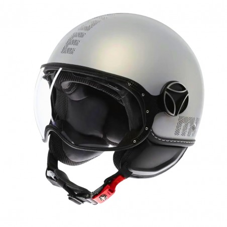 CASCO JET MOMO DESIGN FGTR EVO HIP GRIGIO OPACO/GRIGIO CERULEO ECE 22.06 TAGLIA L (59-60CM)