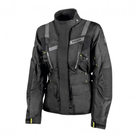GIACCA TOURING 2 STRATI HEVIK STELVIO LADY NERO TAGLIA S – IMPERMEABILE, PROTEZIONI CE