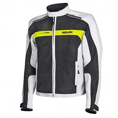 GIACCA ESTIVA TRAFORATA HEVIK SCIROCCO LIGHT UOMO GRIGIO/GIALLO FLUO TAGLIA L
