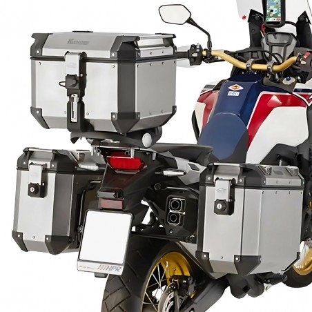 PORTAVALIGIE LATERALE PER HONDA CRF1000L AFRICA TWIN (2016) – SISTEMA RAPID RELEASE MONOKEY®