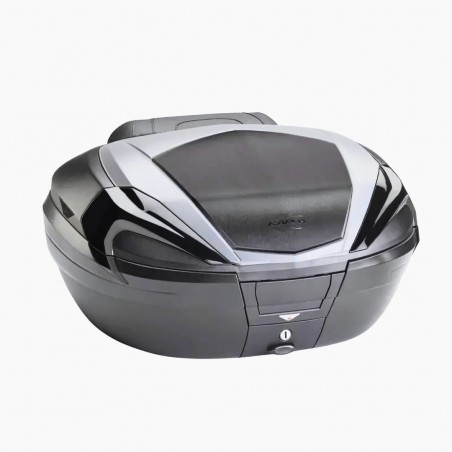 BAULETTO RIGIDO UNIVERSALE KAPPA MOTO MONOKEY® 56 LITRI – COVER GRIGIA, CATADIOTTRI NERI