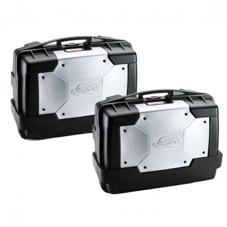 VALIGIE LATERALI RIGIDE KAPPA MOTO GARDA MONOKEY 46L CON COVER ALLUMINIO
