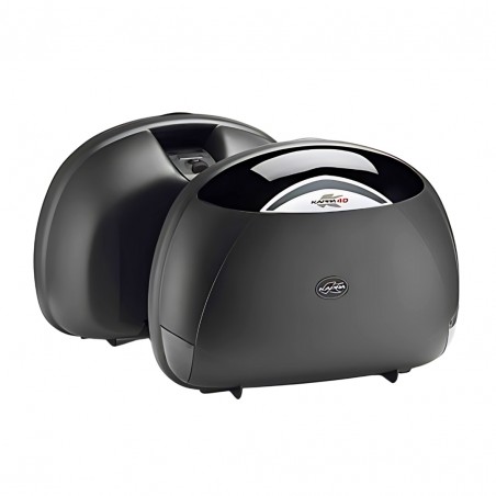 COPPIA VALIGIE LATERALI KAPPA MOTO K40N2 – 40 LITRI, ATTACCO MONOKEY®, FINITURA NERO GOFFRATO