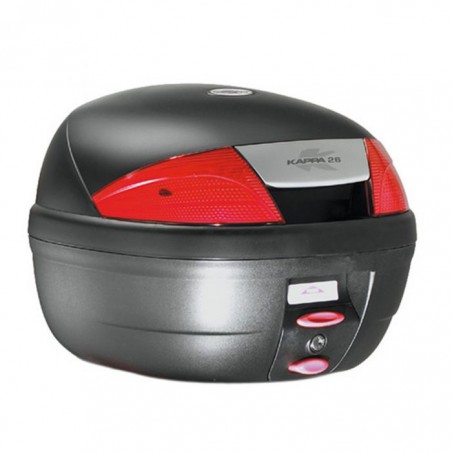 BAULETTO TOP CASE KAPPA MOTO K26N 26 LITRI NERO GOFFRATO CON PIASTRA K628