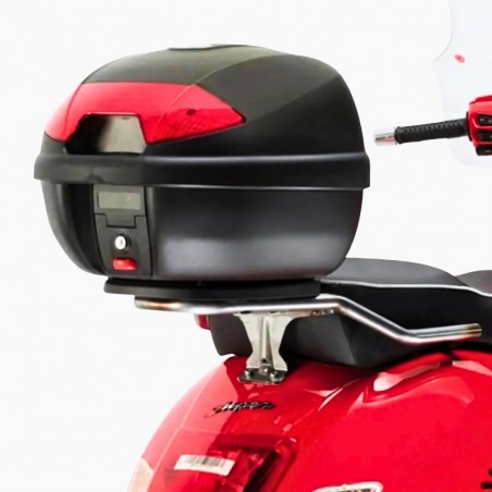 PORTAPACCHI POSTERIORE CROMATO KAPPA MOTO KR131 PER PIAGGIO VESPA GTS 125/150/300 SUPER (2008–2022)