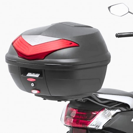 PORTAPACCHI POSTERIORE KAPPA MOTO KR2123 PER YAMAHA N-MAX 125 (2015) – ATTACCO BAULETTO MONOLOCK®