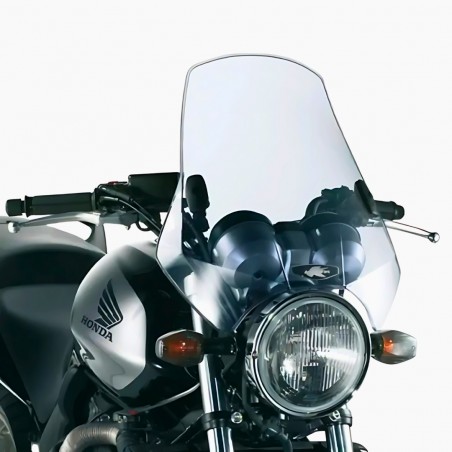 PARABREZZA UNIVERSALE FUMÉ KAPPA MOTO KA660 PER MOTO NAKED – 42,5X42 CM, KIT ATTACCHI INCLUSO