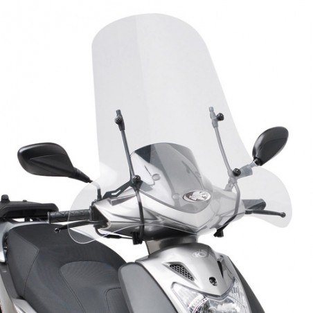 PARABREZZA TRASPARENTE KAPPA MOTO 105AK PER PIAGGIO BEVERLY 125/200 (2003) E APRILIA SPORTCITY