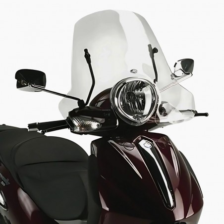 SCHERMO PARABREZZA KAPPA MOTO 106AK TRASPARENTE 32X61,5CM PER PIAGGIO BEVERLY 500 (2003-2007)