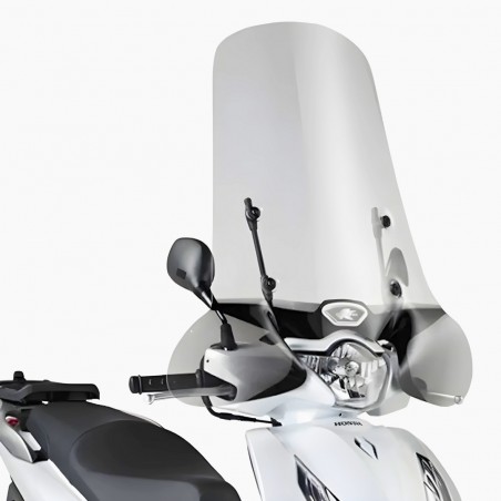 PARABREZZA TRASPARENTE KAPPA MOTO 1117AK PER HONDA SH125I/SH150I ABS 2012-2014, 72X71 CM