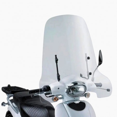 PARABREZZA TRASPARENTE KAPPA MOTO 153AK/153A PER APRILIA SCARABEO 50-100 (2009-2013), 56X66 CM