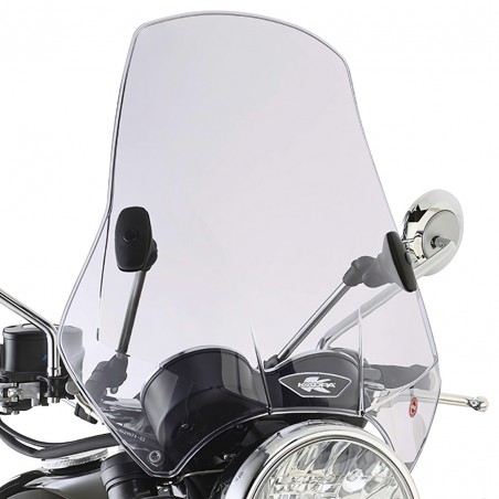 PARABREZZA UNIVERSALE TRASPARENTE 46X57 CM KAPPA MOTO 33A PER SCOOTER E MOTO – PROTEZIONE ANTIVENTO