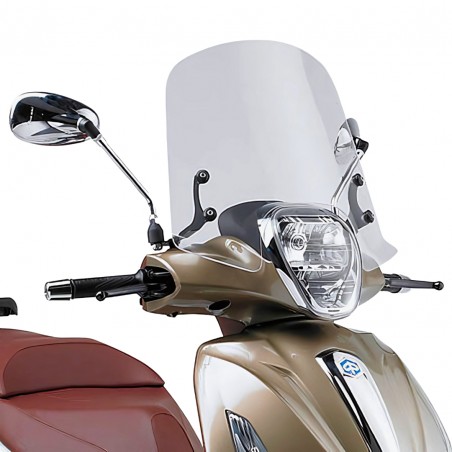 SCHERMO PARABREZZA KAPPA MOTO 357AK TRASPARENTE PER PIAGGIO BEVERLY 125IE/300IE (2010–2020)