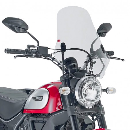SCHERMO TRASPARENTE KAPPA MOTO 7407AS PER DUCATI SCRAMBLER 800 (2015) E 400 (2016)