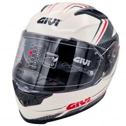 GIVI GLOSSY WHITE BLACK RED...