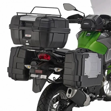 PORTAVALIGIE LATERALE KAPPA MOTO KL4121 PER KAWASAKI VERSYS-X 300 (2017-2025) MONOKEY