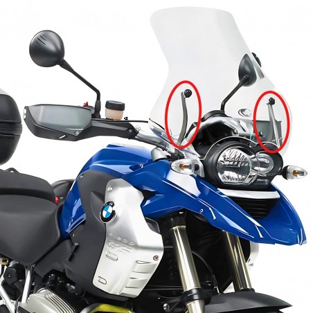 KIT FISSAGGIO PARABREZZA KAPPA MOTO D330KITK PER BMW R 1200 GS (2004-2012)