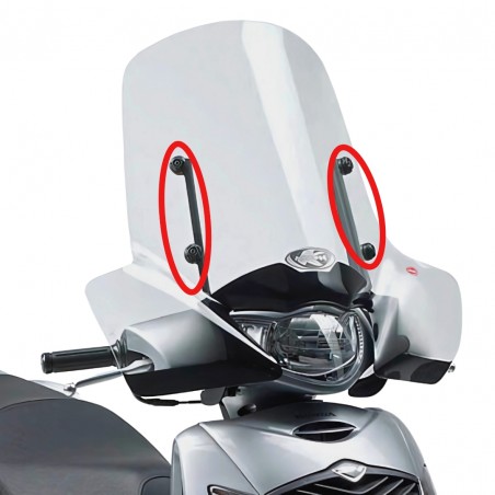 KIT FISSAGGIO PARABREZZA KAPPA MOTO A304A PER HONDA SH 125/150 (2005)